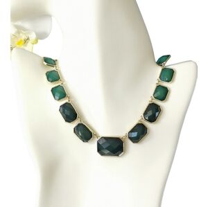 VINTAGE frame of mind statement necklace in green